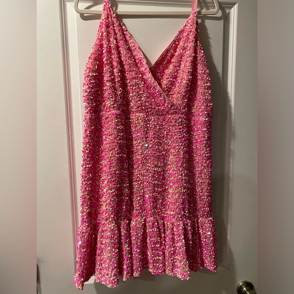 Pink Sequin Dress